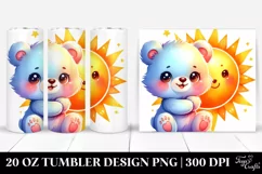 Colorful Small Baby Bear Tumbler Product Image 1