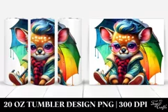 Cute Baby Deer Drawing | 20 oz Tumbler Product Image 1