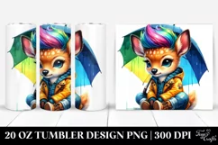 Cute Baby Deer Drawing | 20 oz Tumbler Product Image 1