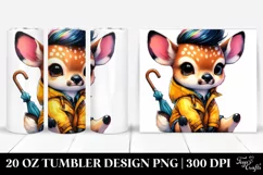 Cute Baby Deer Drawing | 20 oz Tumbler Product Image 1