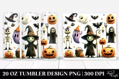 Simple Funny Halloween Scene 20 Oz Tumbler Product Image 1