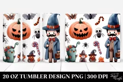a Simple Funny Halloween Scene Clipart 20 Oz Tumbler Product Image 1