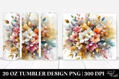 Colorfull Bouquet with Jasmine | 20 Oz Tumbler Product Image 1