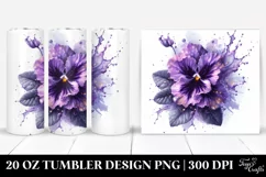 Shiny Violet Made of Shiny Material | 20 Oz Tumbler Product Image 1