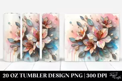 Abstract Azalea, Watercolor Splash | 20 oz Tumbler Product Image 1