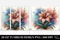 Abstract Azalea, Watercolor Splash | 20 oz Tumbler Product Image 1