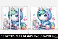 Pastel Cute Baby Unicorn Tumbler Product Image 1