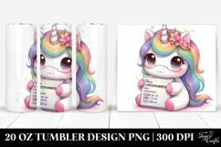 Pastel Cute Baby Unicorn Tumbler Product Image 1