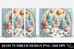 Colorful Gnome in 3D Scene, Transparent 20 Oz Tumbler Product Image 1