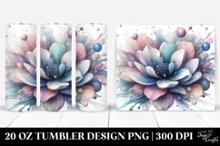 Abstract Pastel Glossy Anemone, 20 Oz Tumbler Image Product Image 1