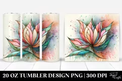 Glossy Tulip Clipart 20 Oz Tumbler Product Image 1