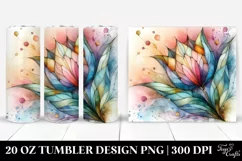 Glossy Tulip Clipart 20 Oz Tumbler Product Image 1