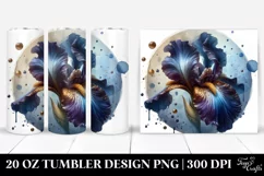 Glossy Iris with Golden Insertions | 20 Oz Tumbler Product Image 1