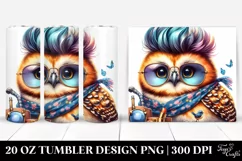 Cute Baby Owl Drawing, Style | 20 oz Tumbler Product Image 1