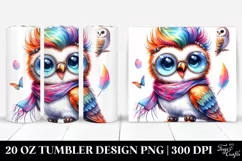 Cute Baby Owl Drawing, Style | 20 oz Tumbler Product Image 1