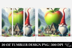 Digital Painting Gnome Beach Wear Red Hat | 20 oz Tumbler Product Image 1
