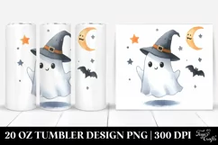 Funny Halloween Ghost Clipart | 20 oz Tumbler Product Image 1