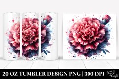 20 Oz Tumbler Sublimation | Shiny Material Watercolor Product Image 1