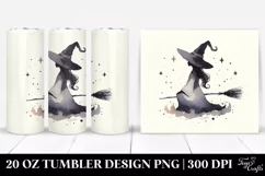 Simple Retro Witch Watercolor Tumbler|20 oz Tumbler Product Image 1