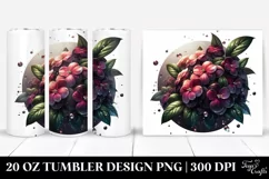 Detailed Glossy Impatiens | 20 Oz Tumbler Product Image 1
