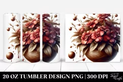 Detailed Glossy Impatiens | 20 Oz Tumbler Product Image 1