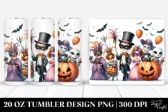 Funny Halloween Masquerade Clipart | 20 oz Tumbler Product Image 1