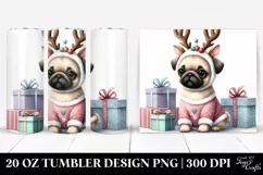 Expressive Baby Pug 20 Oz Tumbler Product Image 1
