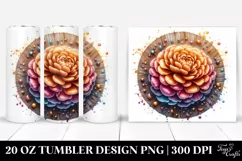 Shiny Marigold Splash | 20 oz Tumbler Product Image 1