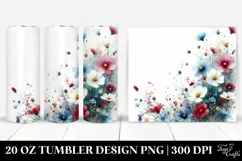 Vibrant Wild Flowers | 20 oz Tumbler Product Image 1