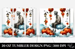Retro Halloween Zombie | 20 oz Tumbler Product Image 1