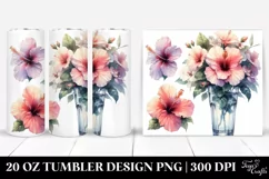 Hibiscus Filled | 20 oz Tumbler Product Image 1