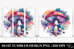 Vibrant Celestial Mushroom, Sublimation Clipart Product Image 1