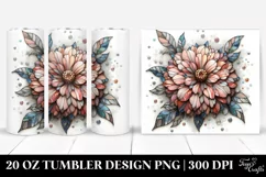 Stained Zinnia | 20 Oz Tumbler Product Image 1