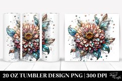 Stained Zinnia | 20 Oz Tumbler Product Image 1