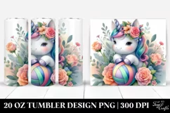 Pastel Unicorn Volleyball | 20 oz Tumbler Product Image 1