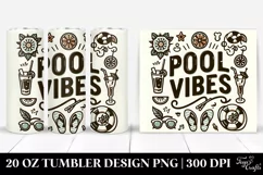 Vintage Summer Pool Vibes | 20 oz Tumbler Product Image 1
