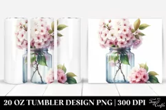 Cherry Blossom Filled Jar | 20 oz Tumbler Product Image 1