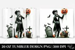 Funny Halloween Clipart | 20 oz Tumbler Product Image 1