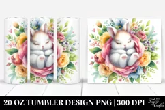 Colorful Cute Baby Bunny | 20 oz Tumbler Product Image 1