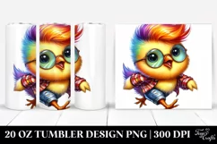 Revolted Baby Chicken Running | 20 oz Tumbler Product Image 1