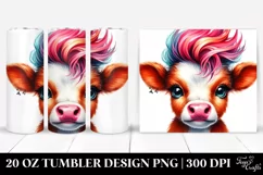 Cute Baby Cow 20 Oz Tumbler Product Image 1