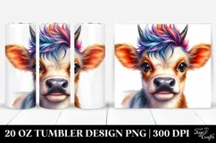 Cute Baby Cow 20 Oz Tumbler Product Image 1