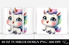 Expressive Funny Unicorn | 20 oz Tumbler Product Image 1