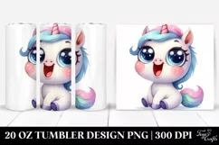 Expressive Funny Unicorn | 20 oz Tumbler Product Image 1