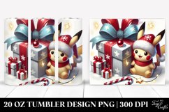 Santa Hat on Present, 20 Oz Tumbler Product Image 1