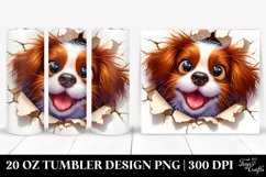 Crazy Looking Brittany Watercolor | 20 Oz Tumbler Product Image 1