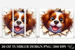 Crazy Looking Brittany Watercolor | 20 Oz Tumbler Product Image 1