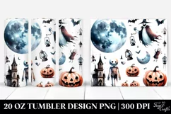 Funny Halloween Moon Clipart 20 Oz Tumbler Product Image 1