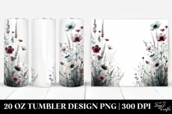 Wild Flowers Tall Tumbler 20 oz Product Image 1