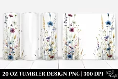 Wild Flowers Tall Tumbler 20 oz Product Image 1